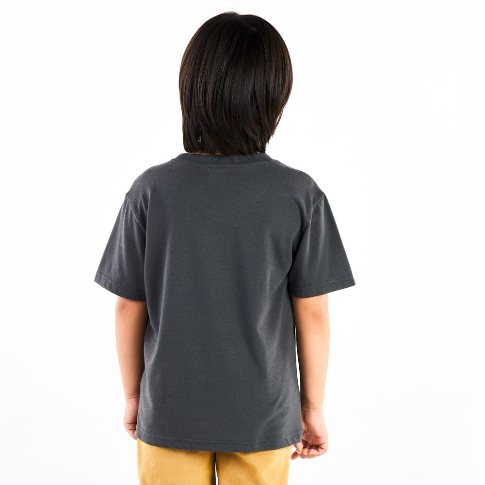 MESTYLE T-SHIRT YOUNG DESIGN CHARCOAL DARK GRAY SIZE 9 YEAR