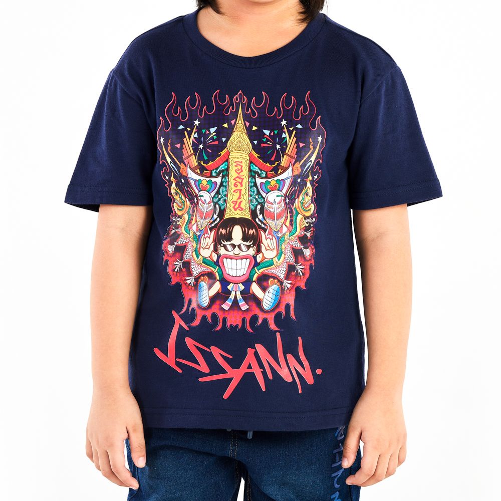 MESTYLE T-SHIRT YOUNG DESIGN NAVY BLUE SIZE 9 YEAR