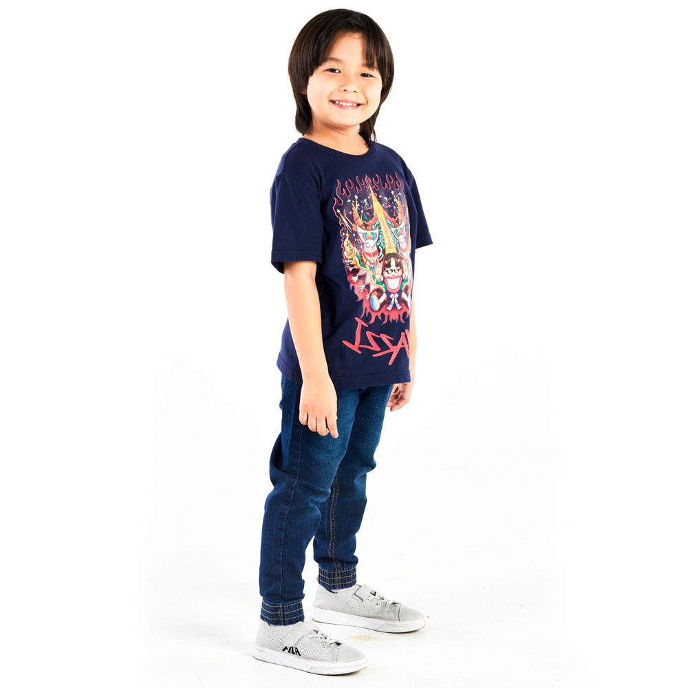 MESTYLE T-SHIRT YOUNG DESIGN NAVY BLUE SIZE 9 YEAR
