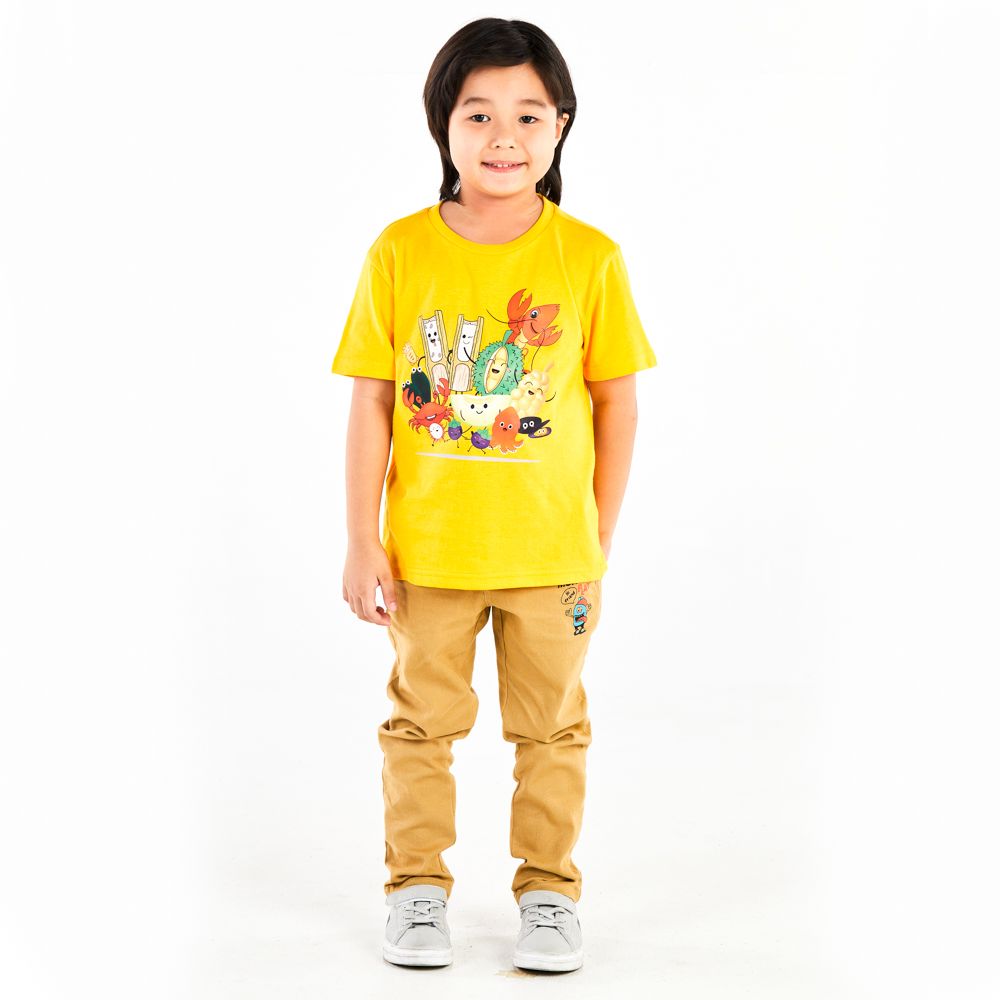 MESTYLE T-SHIRT YOUNG DESIGN YELLOW SIZE 5 YEAR