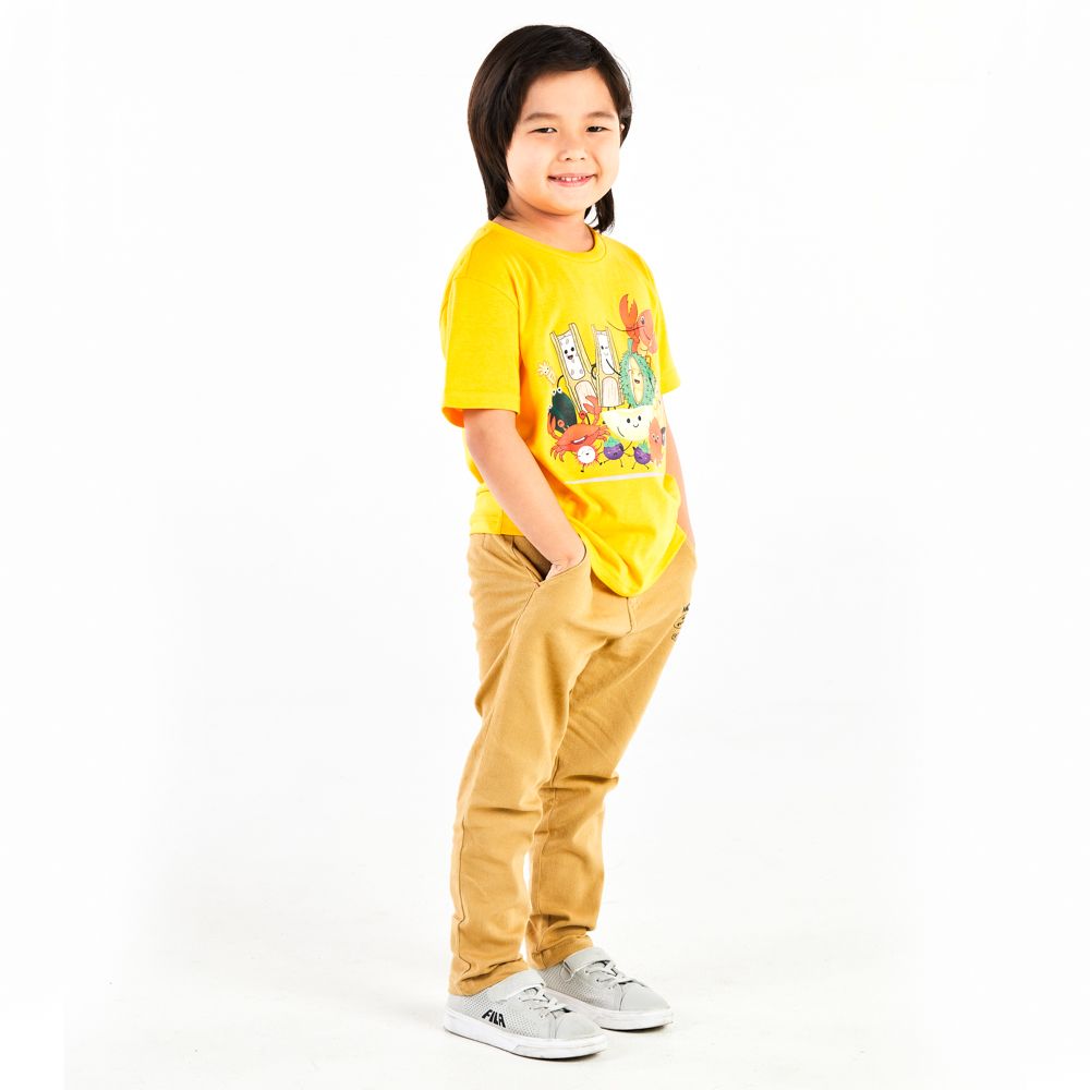 MESTYLE T-SHIRT YOUNG DESIGN YELLOW SIZE 5 YEAR