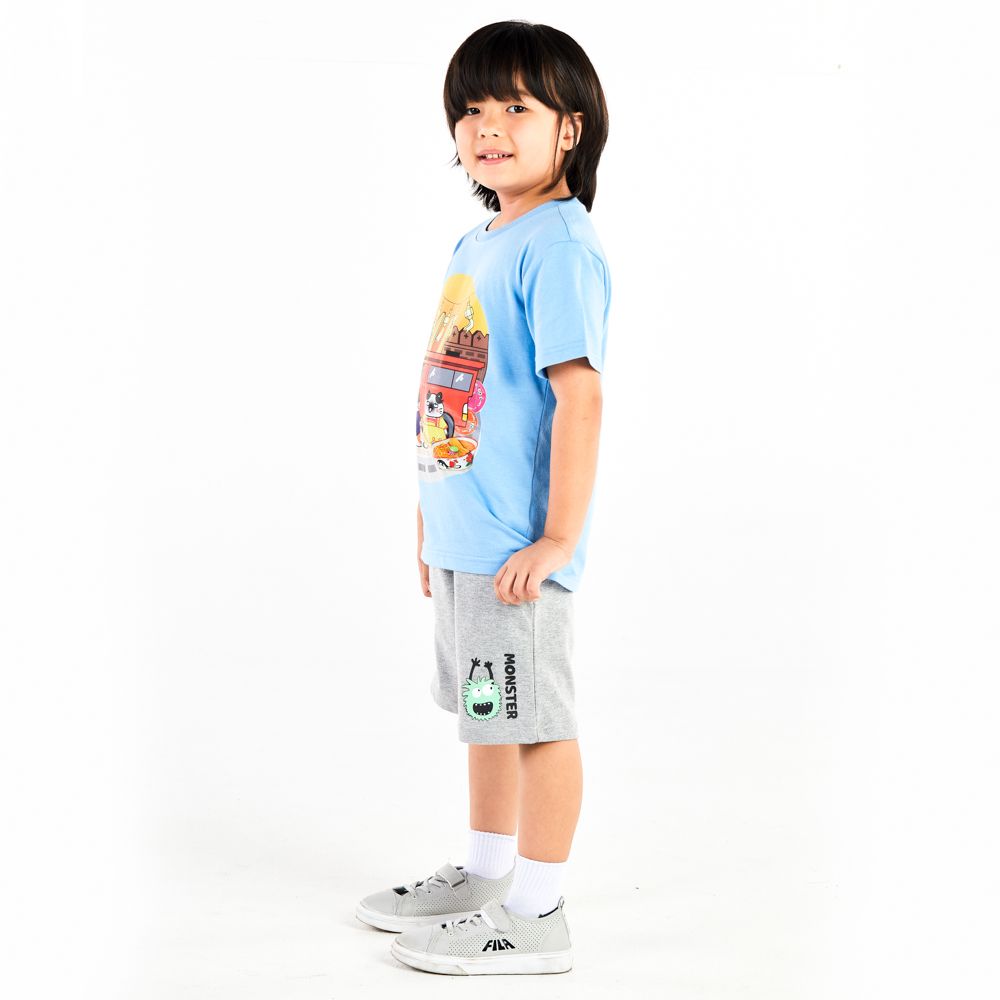 T-SHIRT YOUNG DESIGN BLUE 7 YEAR