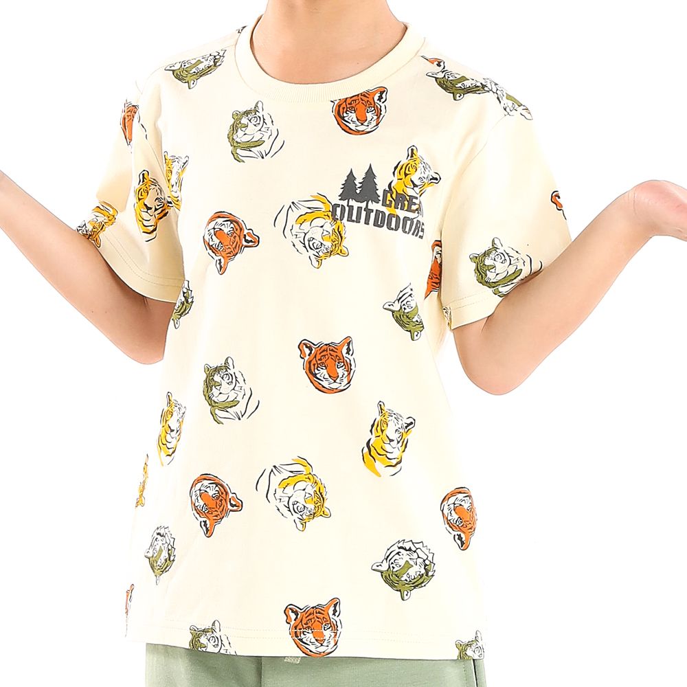 ME STYLE เสื้อแขนสั้นOUTDOORS ครีม 5 ปี