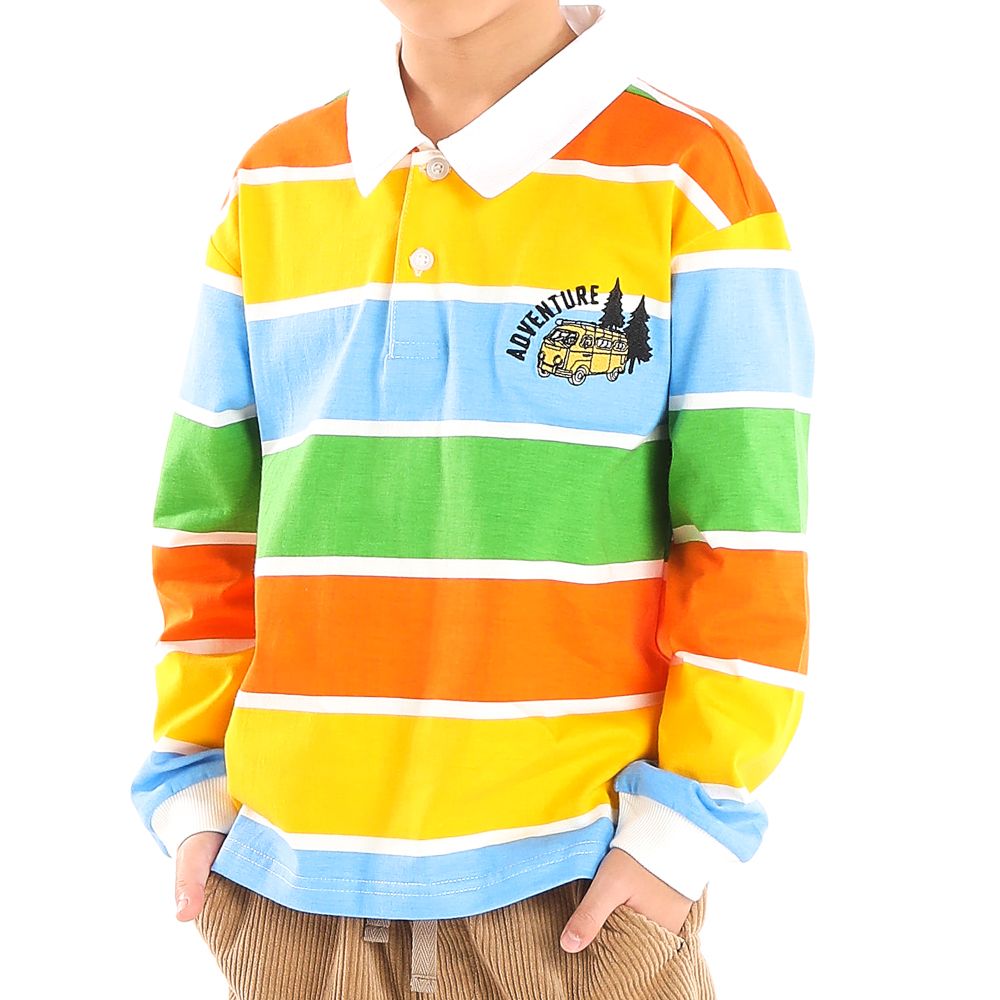 MESTYLE เสื้อแขนยาวปกVANLIFE คละสี ไซซ์ 5 ปี