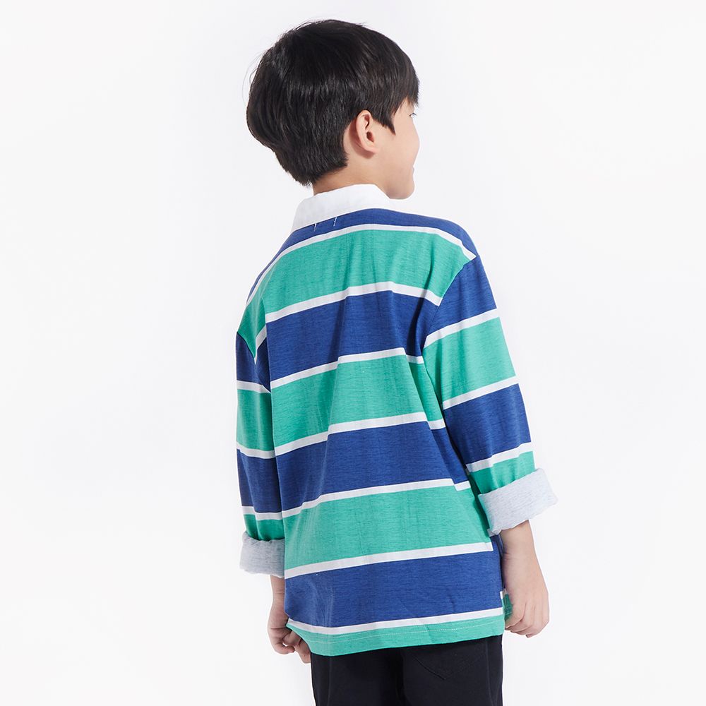 ME STYLE เสื้อแขนยาวริ้วNEW PREP เขียว 5 ปี