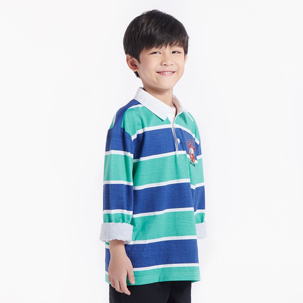 ME STYLE เสื้อแขนยาวริ้วNEW PREP เขียว 9 ปี