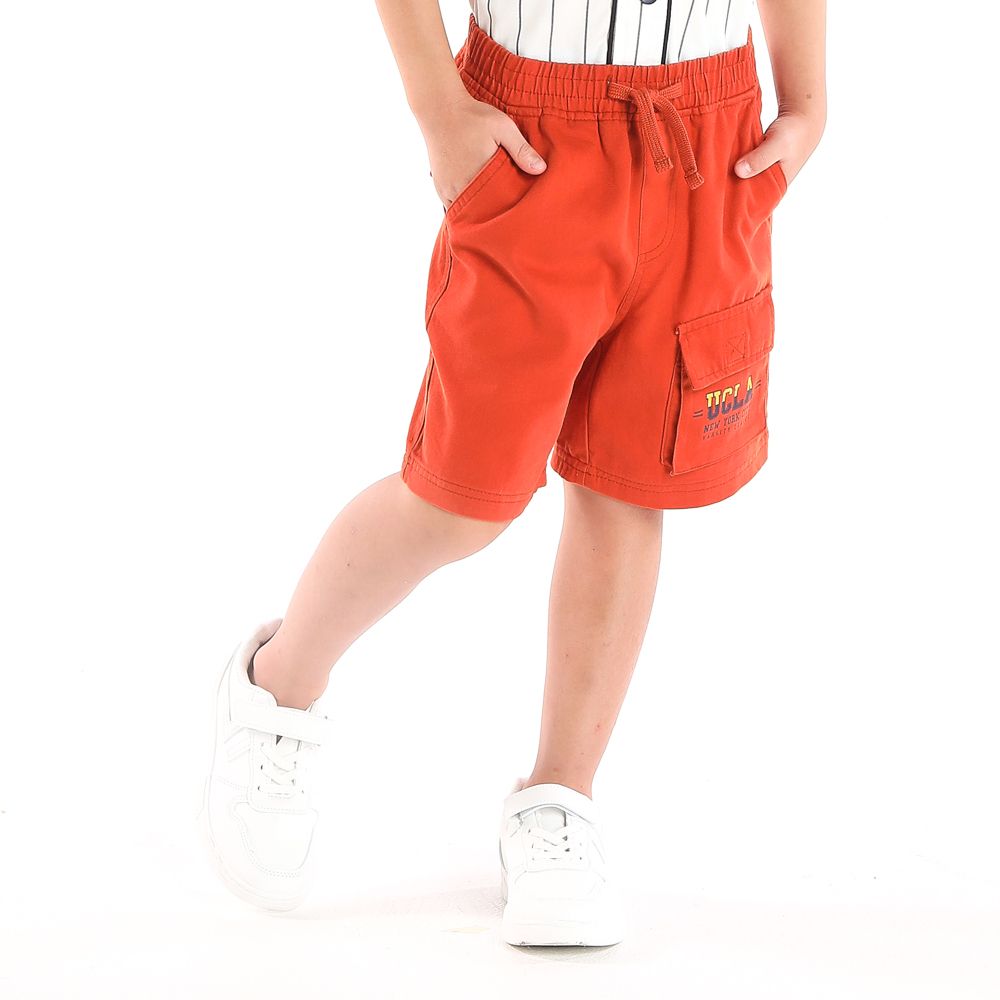 ME STYLE SHORTS WOVEN NEW PREP ORANGE 7 YEAR