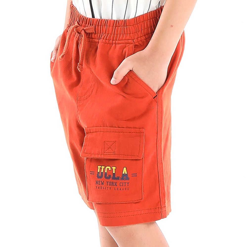 ME STYLE SHORTS WOVEN NEW PREP ORANGE 9 YEAR