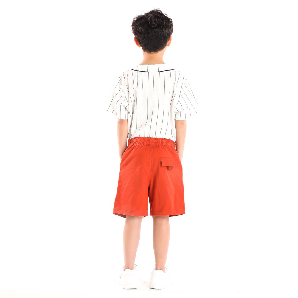 ME STYLE SHORTS WOVEN NEW PREP ORANGE 9 YEAR