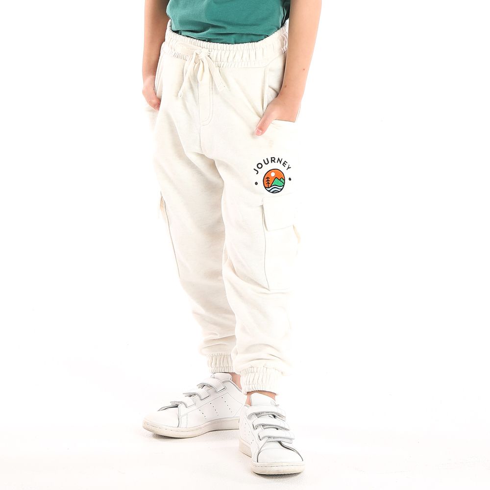 MESTYLE กางเกงขายาวWOODLAND สีเบจ ไซซ์ 9 ปี