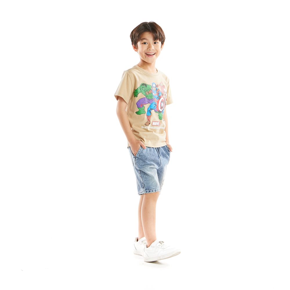 เสื้อแขนสั้นMARVEL เบจ 12 ปี