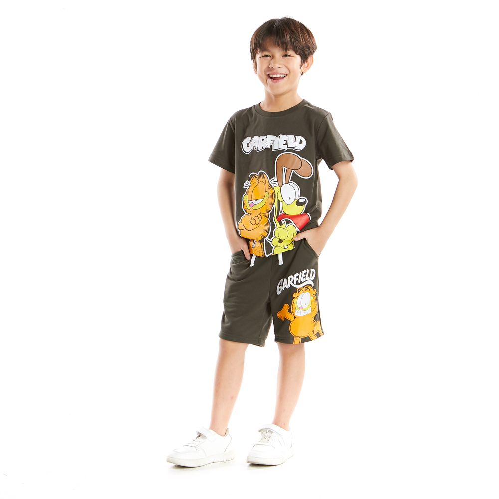 เสื้อแขนสั้นGARFIELD เทาเข้ม 9 ปี
