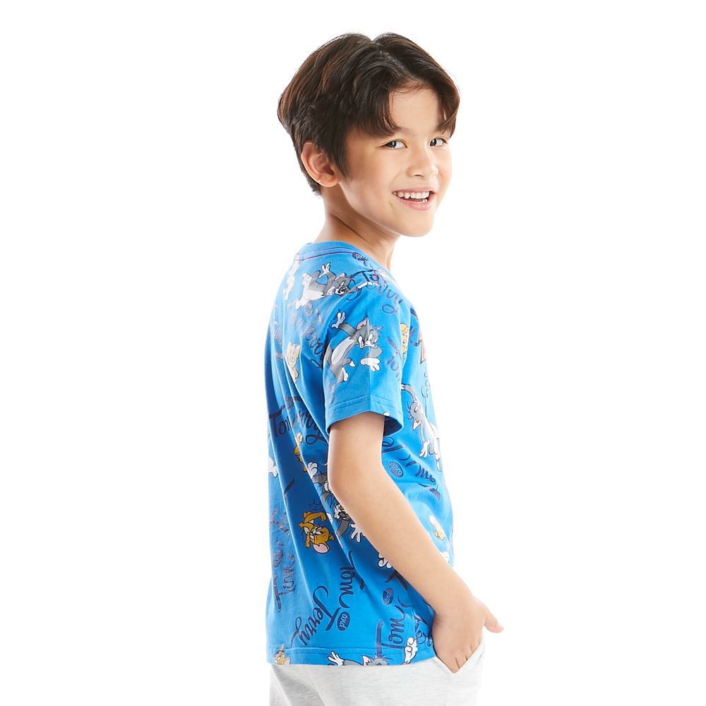 เสื้อแขนสั้นTOM JERRY ฟ้า 12 ปี
