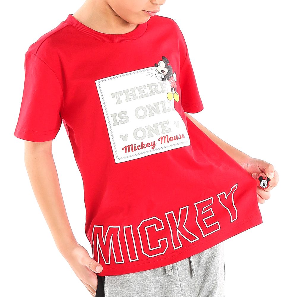 DISNEY เสื้อแขนสั้นMICKEY แดง 7 ปี
