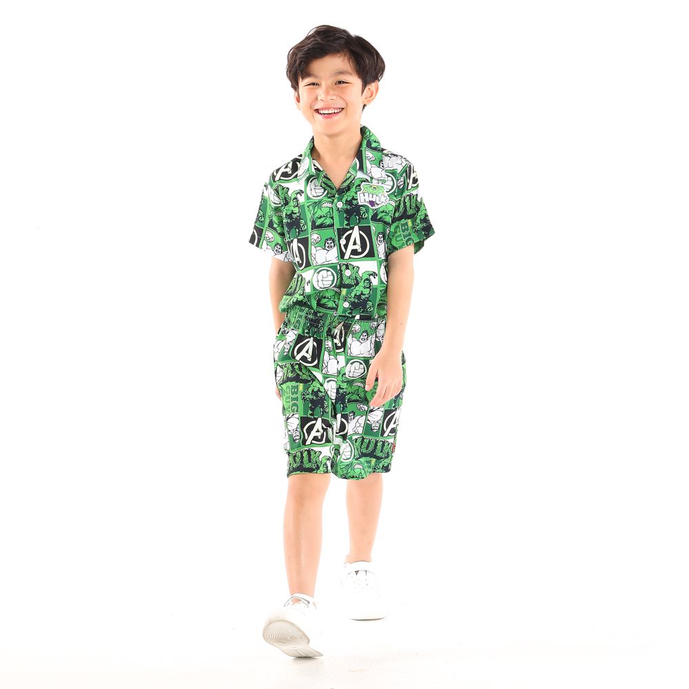 DISNEY เซ็ทไหมอิตาลีHULK เขียว 7 ปี