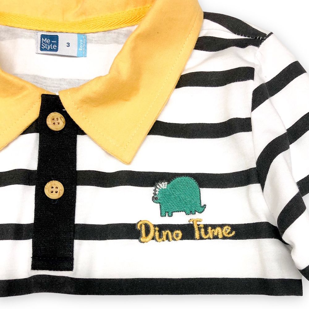 ME STYLE เสื้อโปโลลายริ้ว DINO คละสี 3 ปี