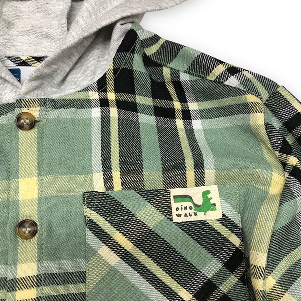 MESTYLE LONG SLEEVE SHIRT HOODIE DINO LIGHT GREEN 4 YEAR