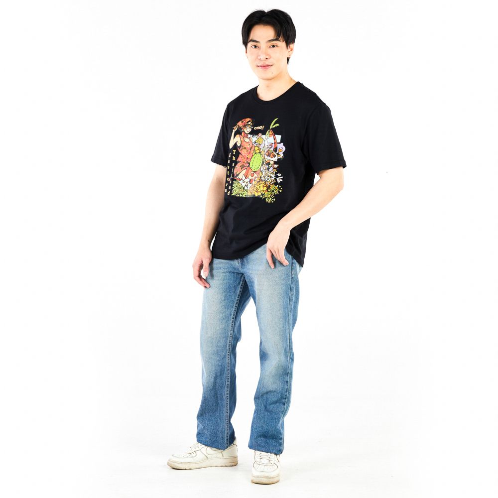 MESTYLE SHORTS SLEEVES T-SHIRT BLACK SIZE L