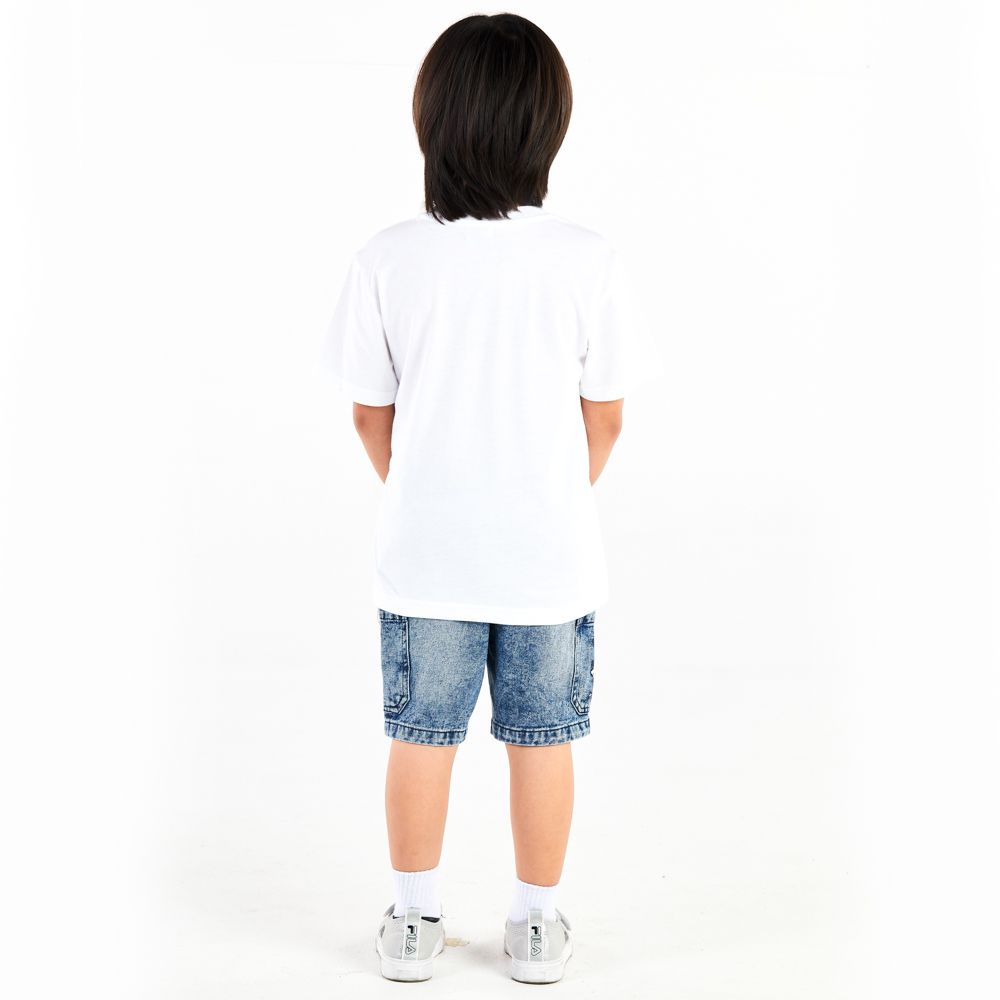 MESTYLE T-SHIRT YOUNG DESIGN WHITE SIZE 7 YEAR