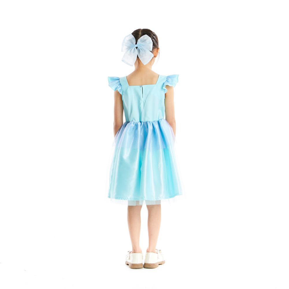 WOVEN DRESS ARIEL BLUE 9 YEAR