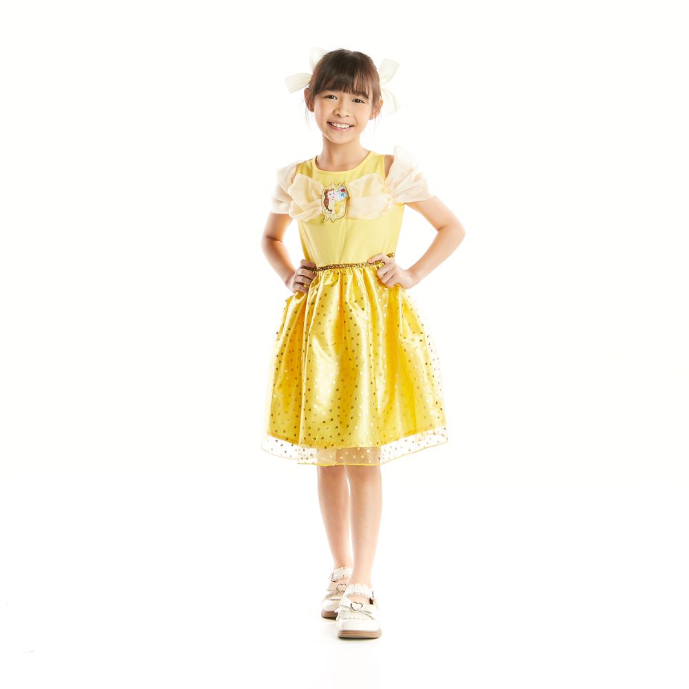 WOVEN DRESS BELLE YELLOW 7 YEAR