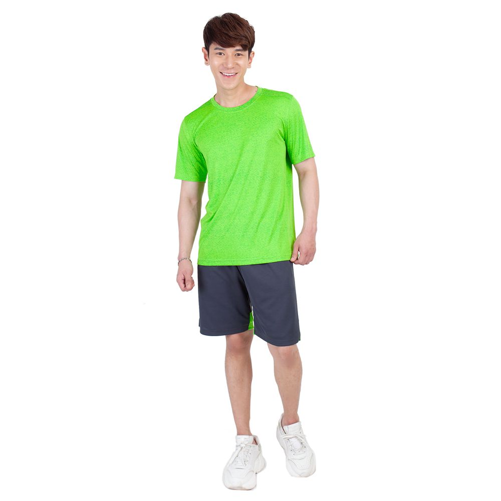 ME STYLE เสื้อกีฬาแขนสั้น สีเขียว XL