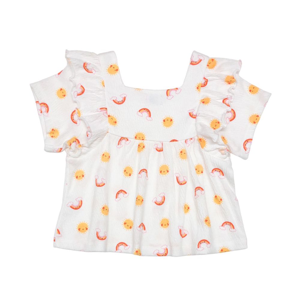 MESTYLE RUFFLED TOP SUNRISE CREAM SIZE 1