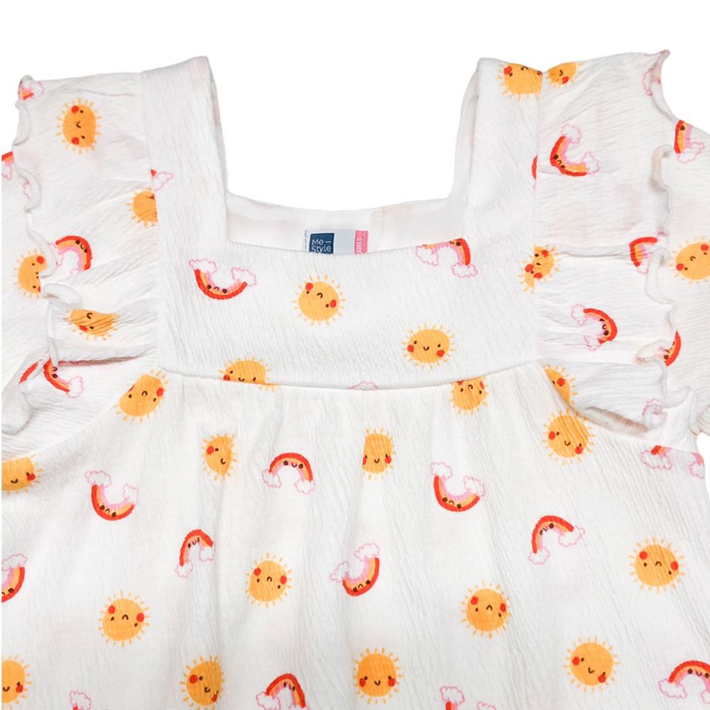 MESTYLE RUFFLED TOP SUNRISE CREAM SIZE 1