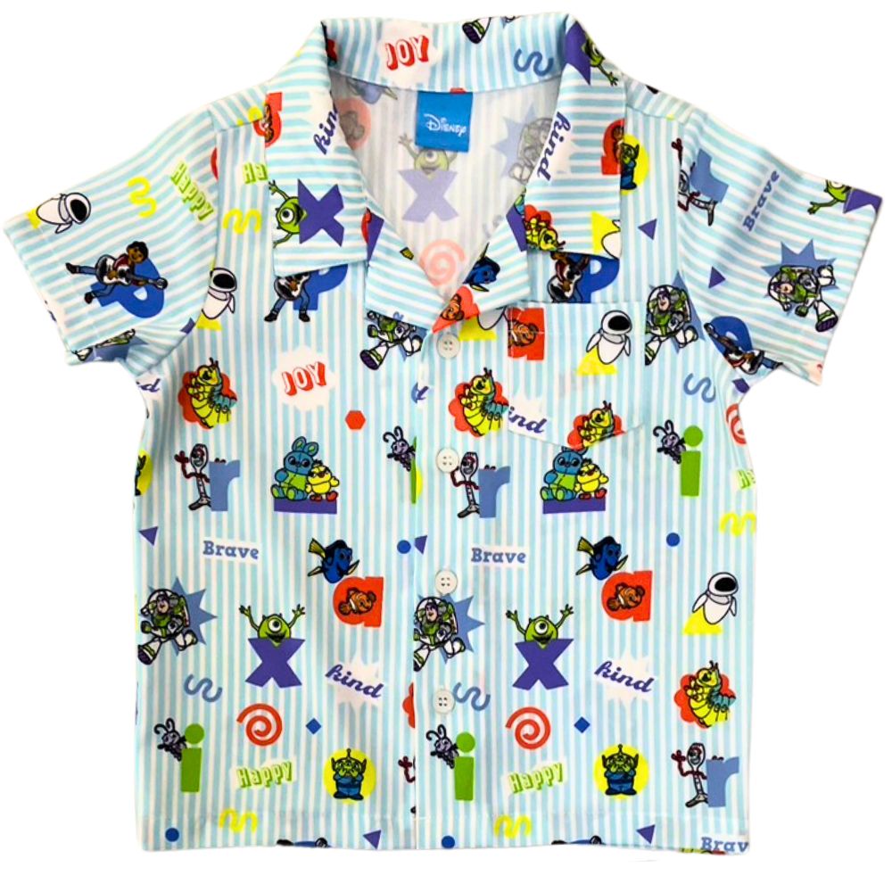 DISNEY MESTYLE ชุดเซ็ทผ้าพิมพ์ PIXAR สีฟ้า 2 ปี