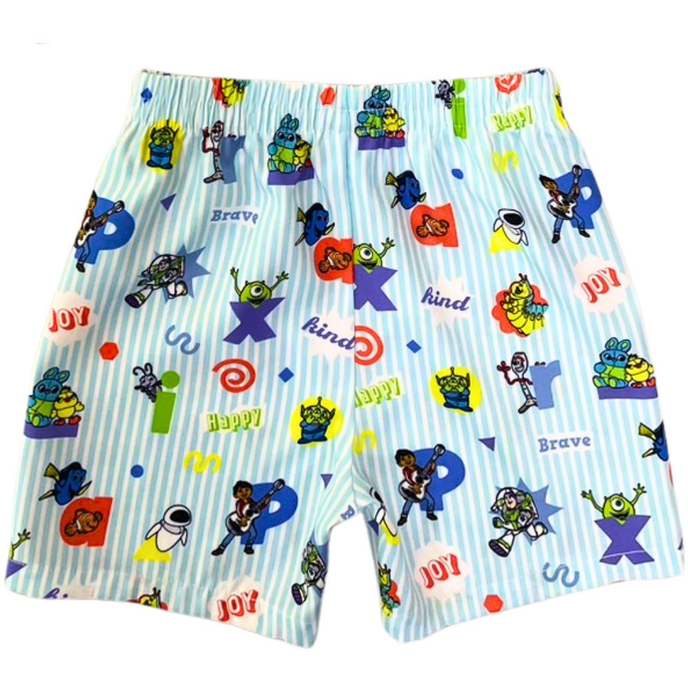 DISNEY MESTYLE ชุดเซ็ทผ้าพิมพ์ PIXAR สีฟ้า 3 ปี