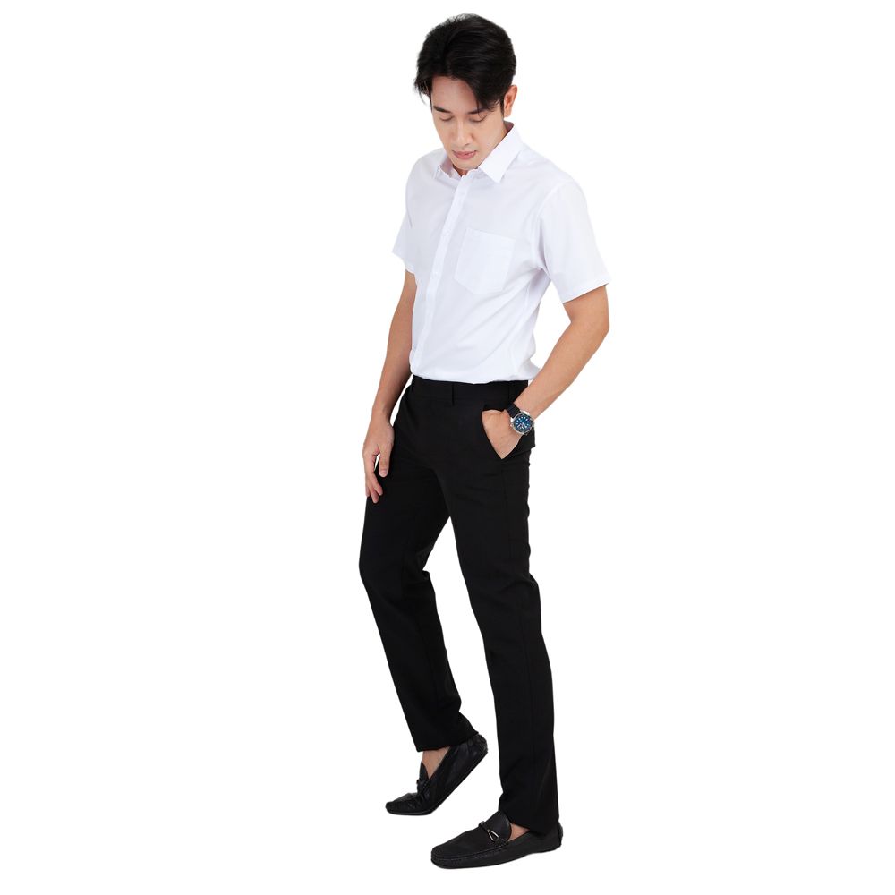 MESTYLE กางเกงขายาวทรงปกติสีดำ ไซส์ 36