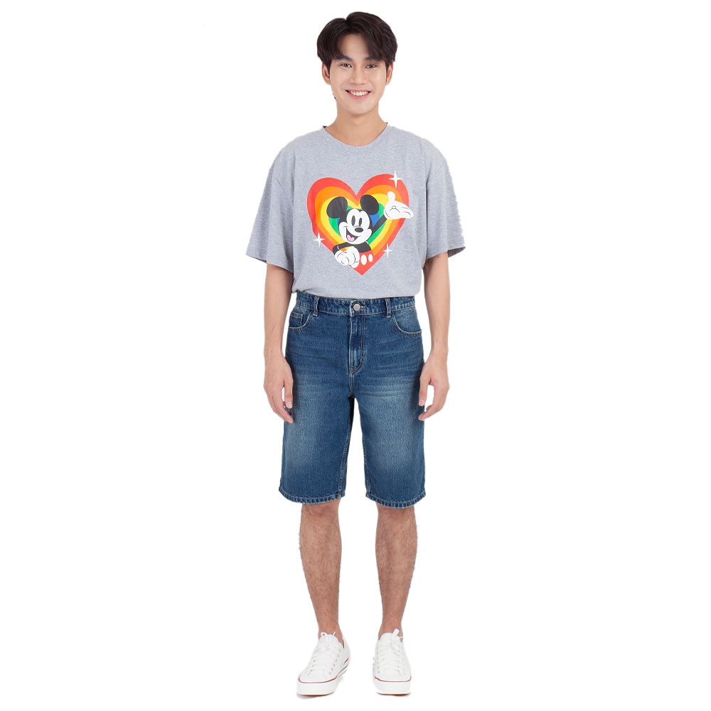 ME STYLE กางเกงยีนส์ขาสั้นสีเข้ม BERMUDA ไซส์ 36