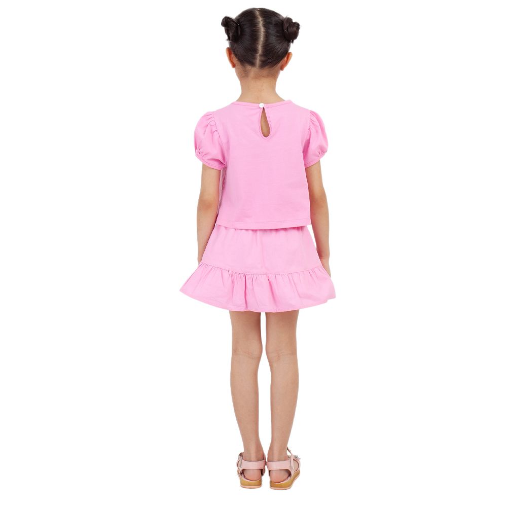 DISNEY เสื้อยืด MARIE สีชมพู ไซส์ 7