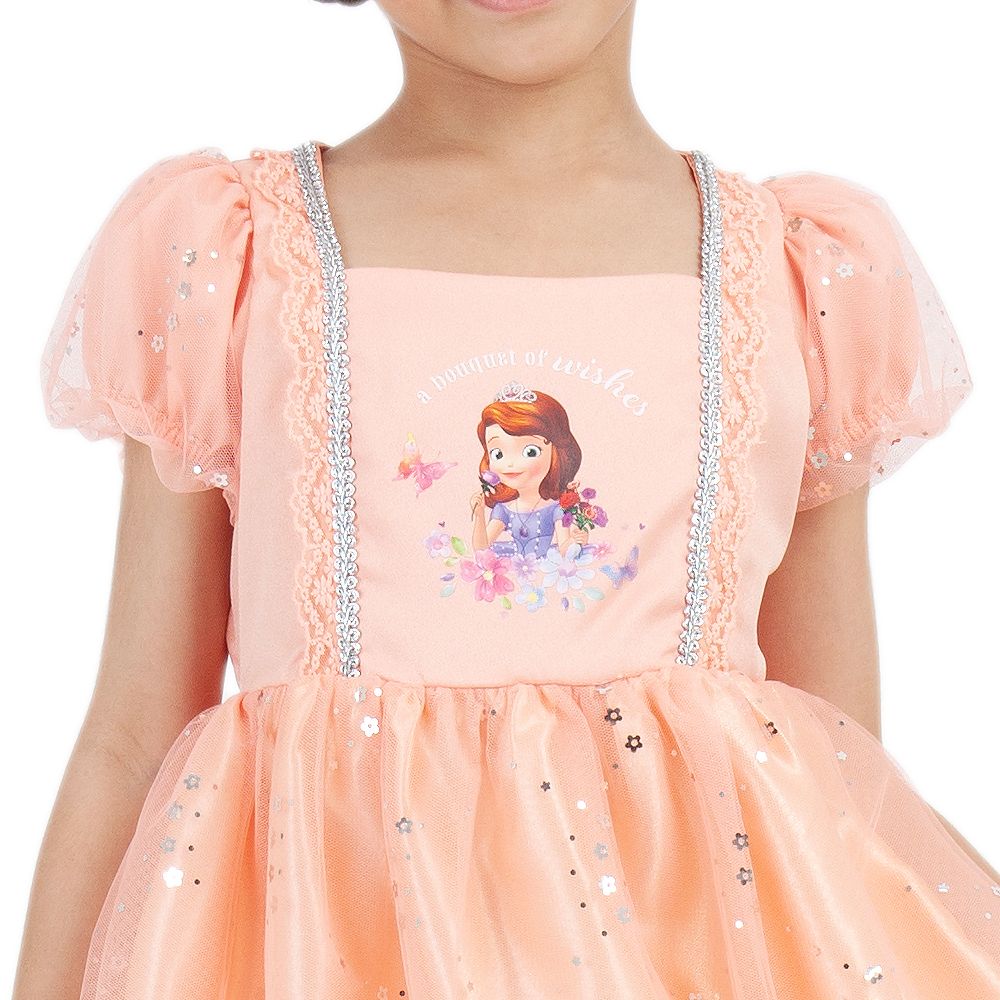 DISNEY ชุดกระโปรงผ้าทอ SOFIA สีโอโรส ไซส์ 9