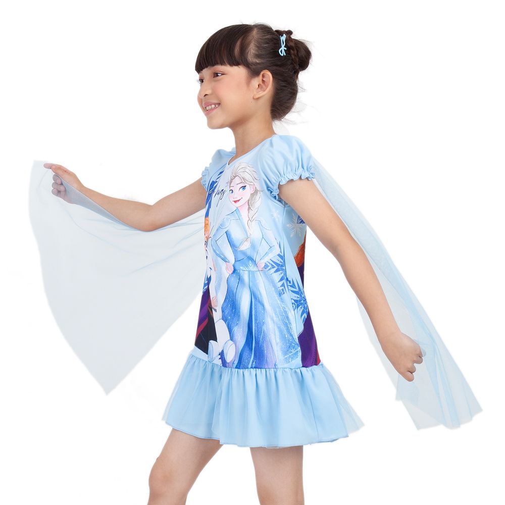 DISNEY KNIT DRESS FROZEN BLUE 5 YEARS