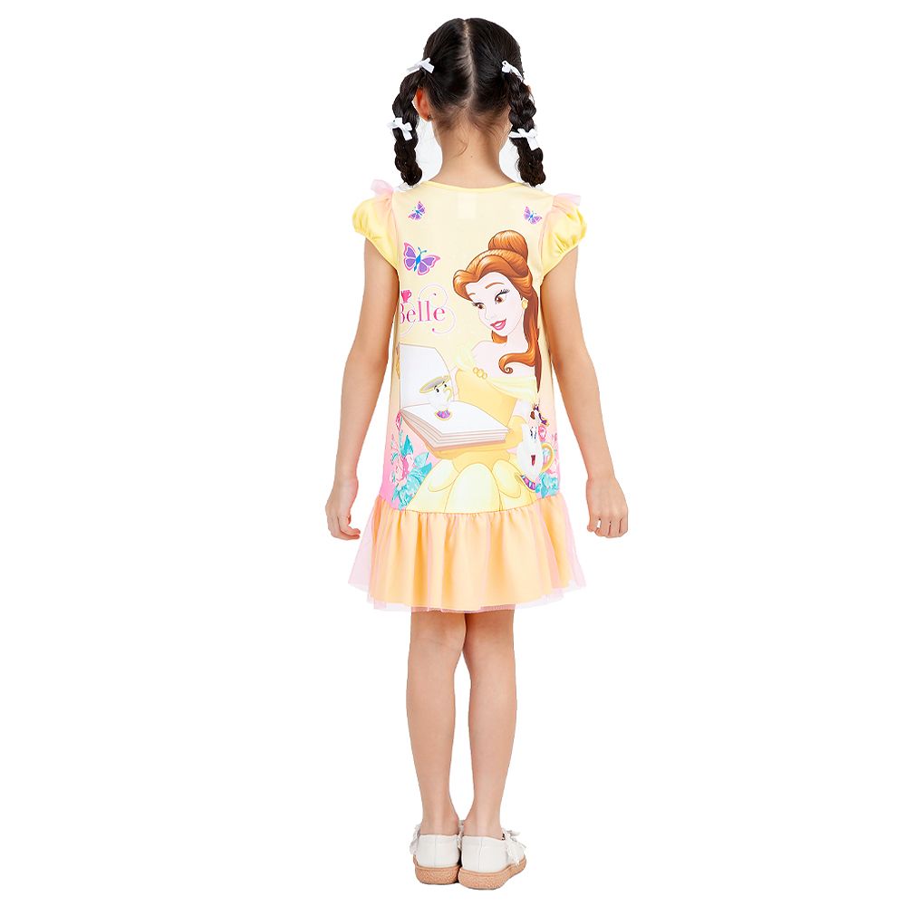 DISNEY KNIT DRESS BELLE YELLOW SIZE 9