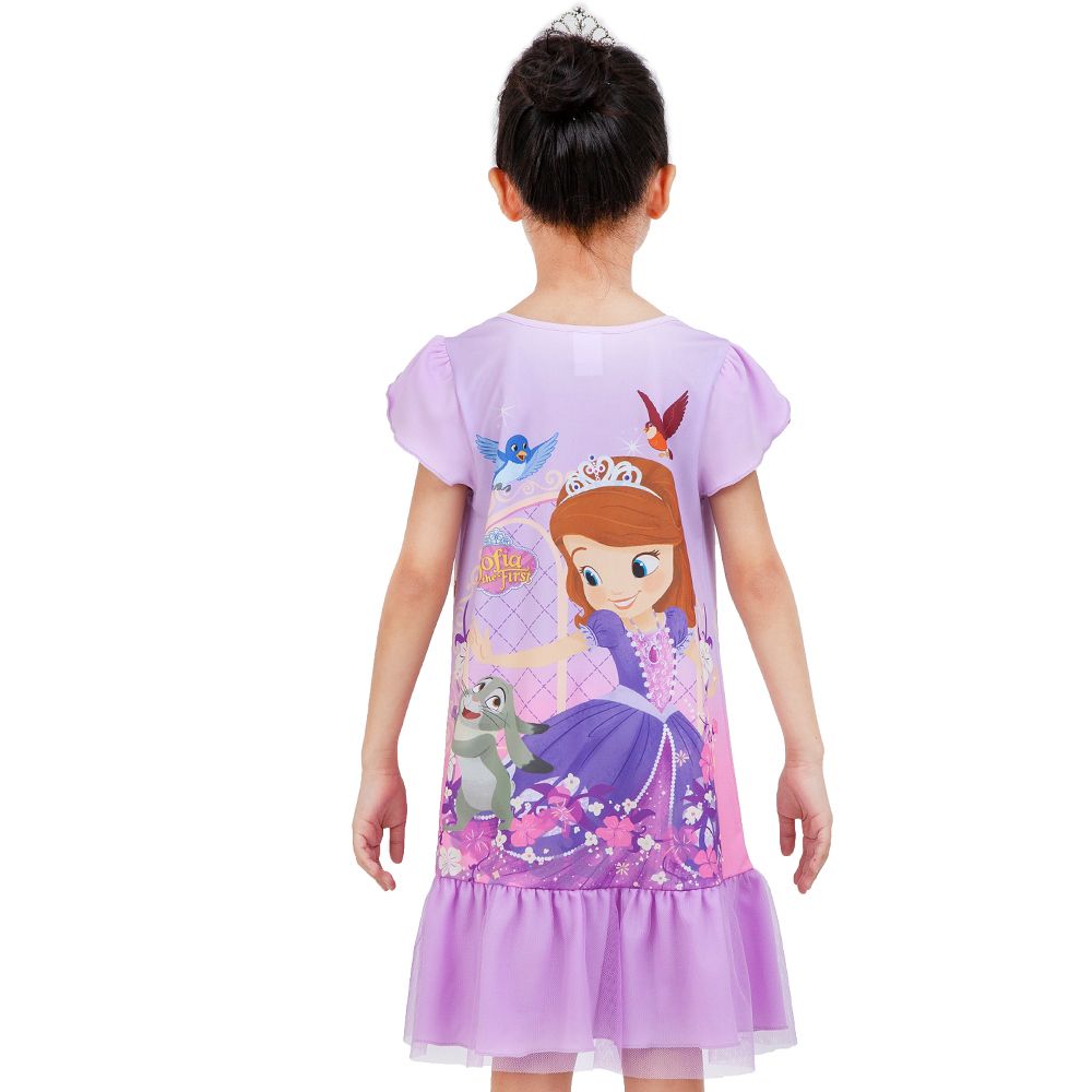 DISNEY ชุดกระโปรงผ้ายืด SOFIA สีม่วง ไซส์ 9