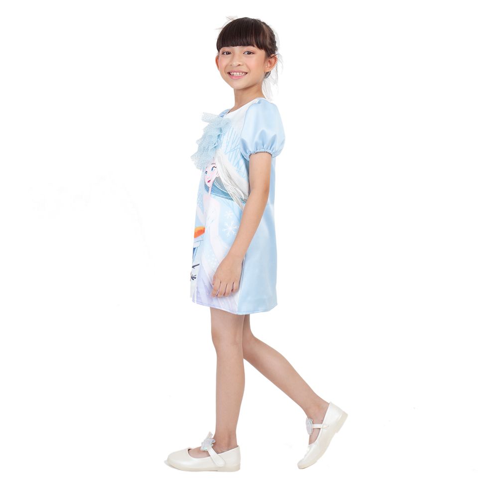 DISNEY ชุดกระโปรงผ้าทอ FROZEN ฟ้า 7 ปี