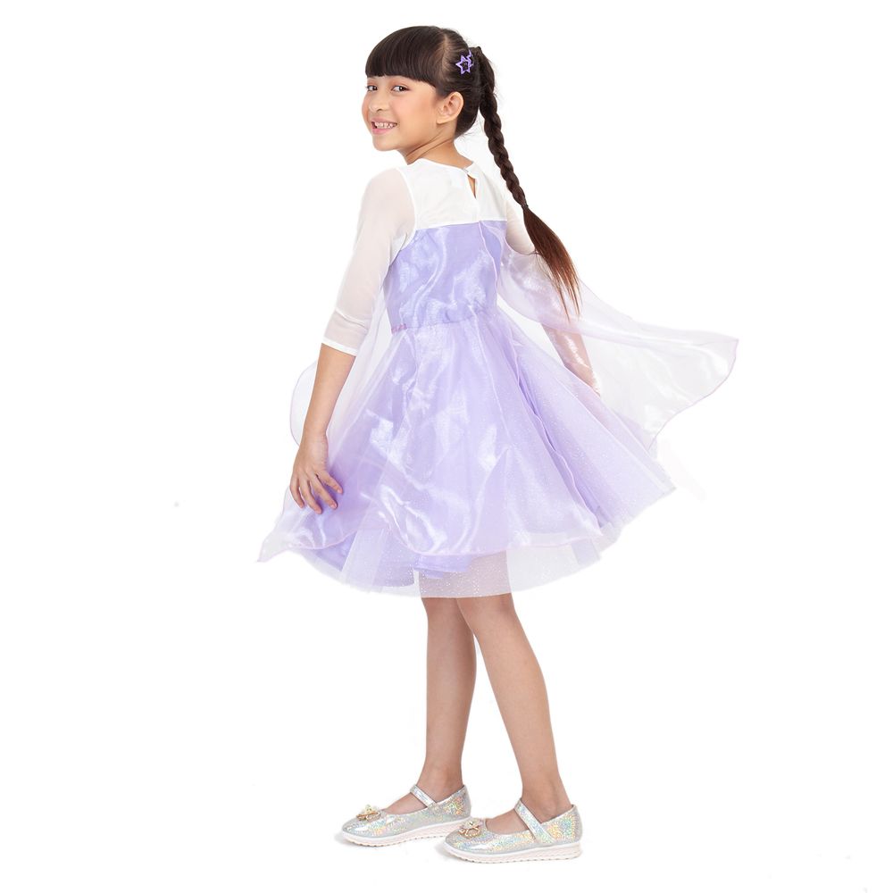 DISNEY ชุดกระโปรงผ้าทอ ARIEL ม่วง 7 ปี