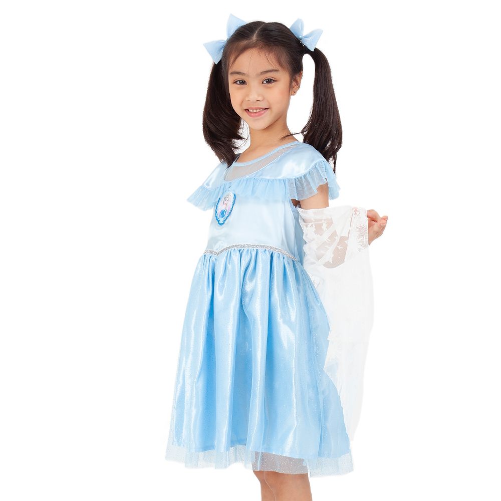 DISNEY ชุดกระโปรงผ้าทอ FROZEN สีฟ้า 9 ปี