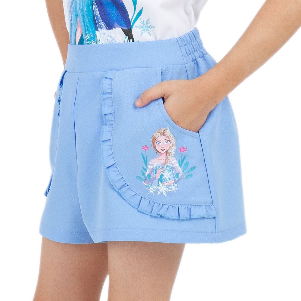 DISNEY กางเกงขาสั้น FROZEN สีฟ้า ไซส์ 7