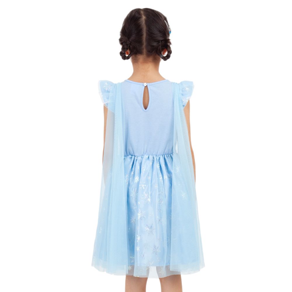 DISNEY ชุดกระโปรงผ้ายืด FROZEN สีฟ้า ไซส์ 9
