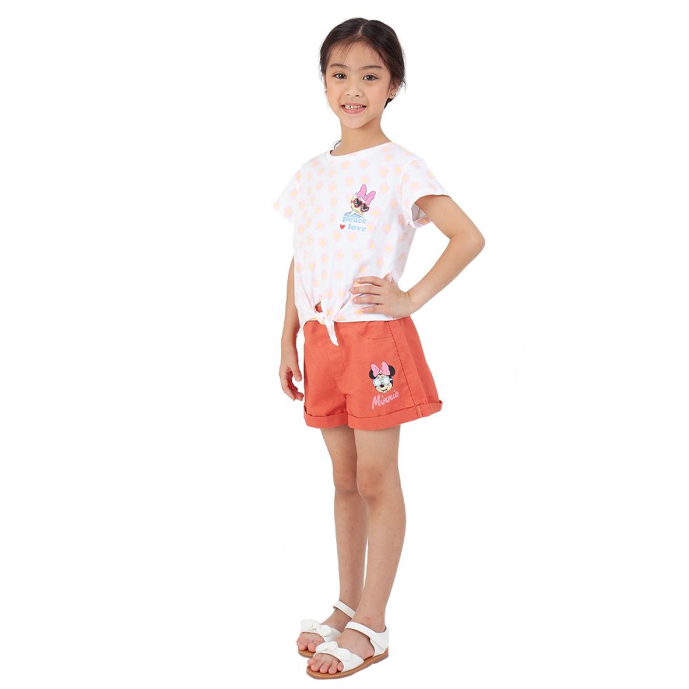 DISNEY กางเกงขาสั้น MINNIE สีส้ม 5 ปี