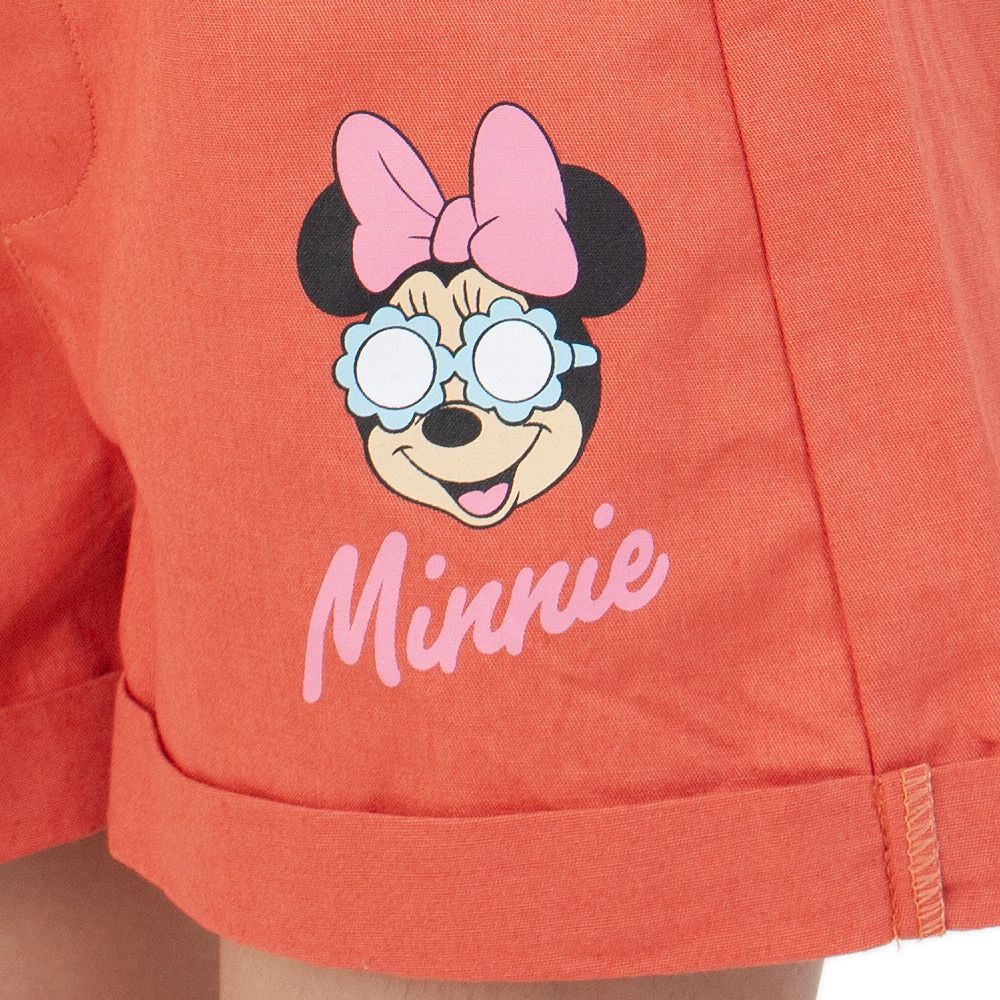 DISNEY WOVEN SHORTS MINNIE ORANGE 9 YEARS