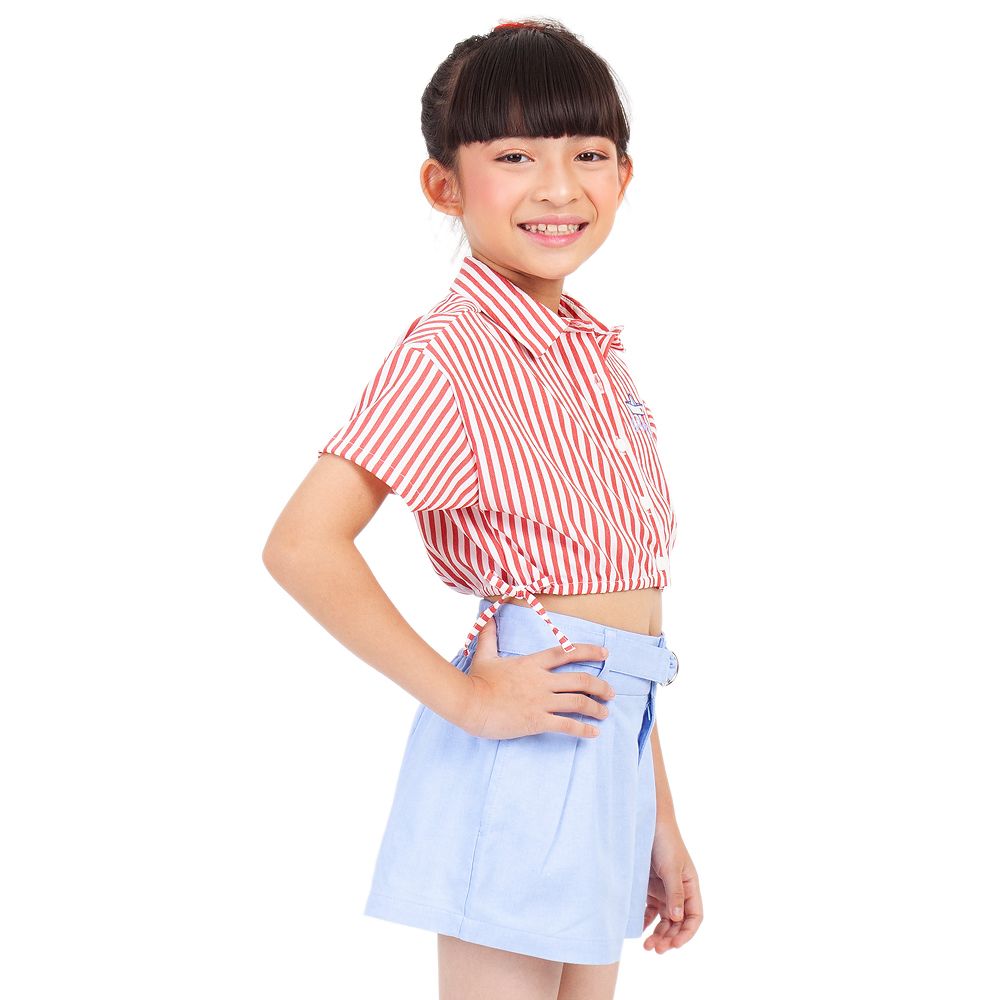 ME STYLE WOVEN SHIRT MARINE RED 5 YEARS