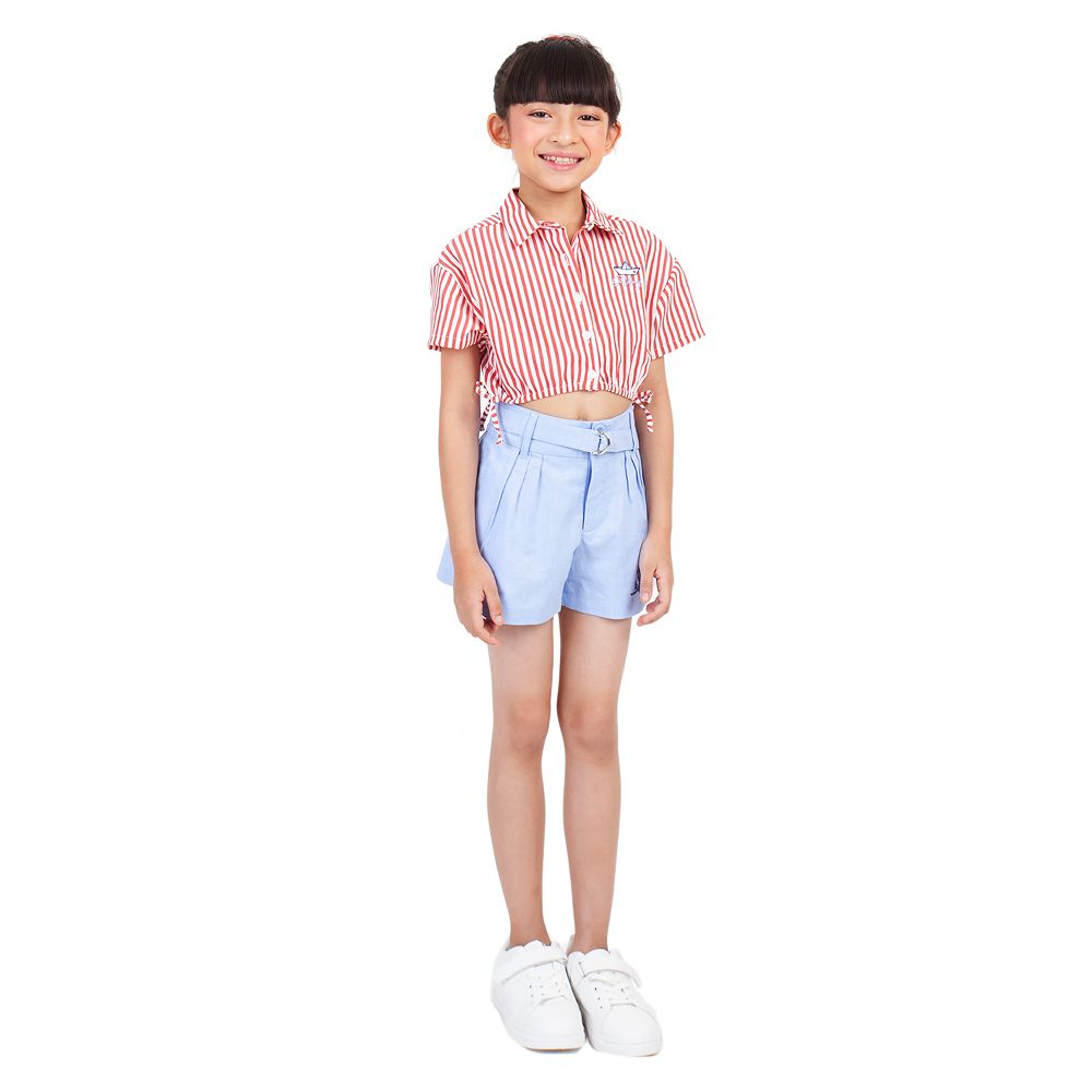 ME STYLE เสื้อเชิ้ต MARINE แดง 9 ปี