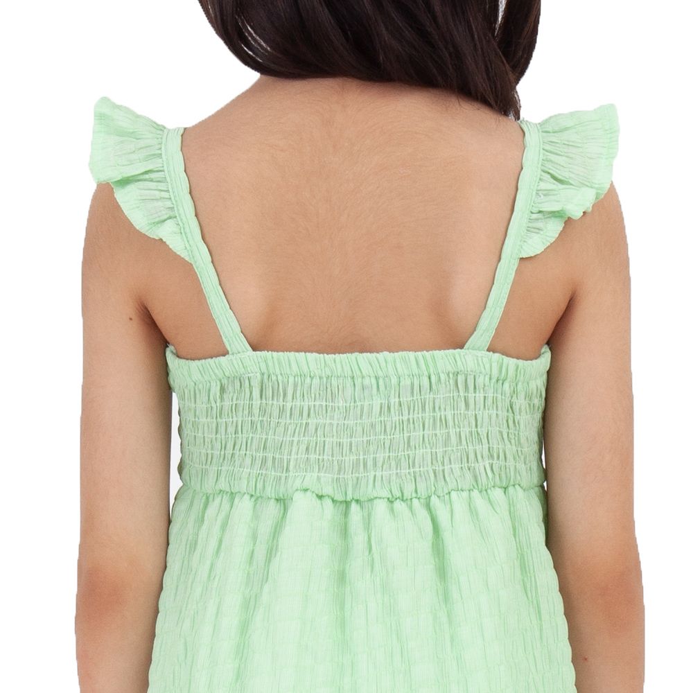 ME STYLE ชุดกระโปรงผ้ายืด RETRO สีเขียวอ่อน ไซส์ 9