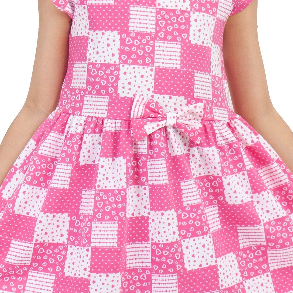 ME STYLE ชุดกระโปรงผ้ายืด สีชมพู ไซส์ 5