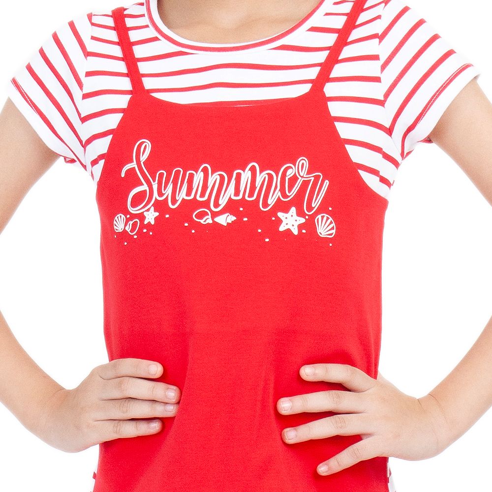 MESTYLE KNIT DRESS RED SIZE 9 YEARS