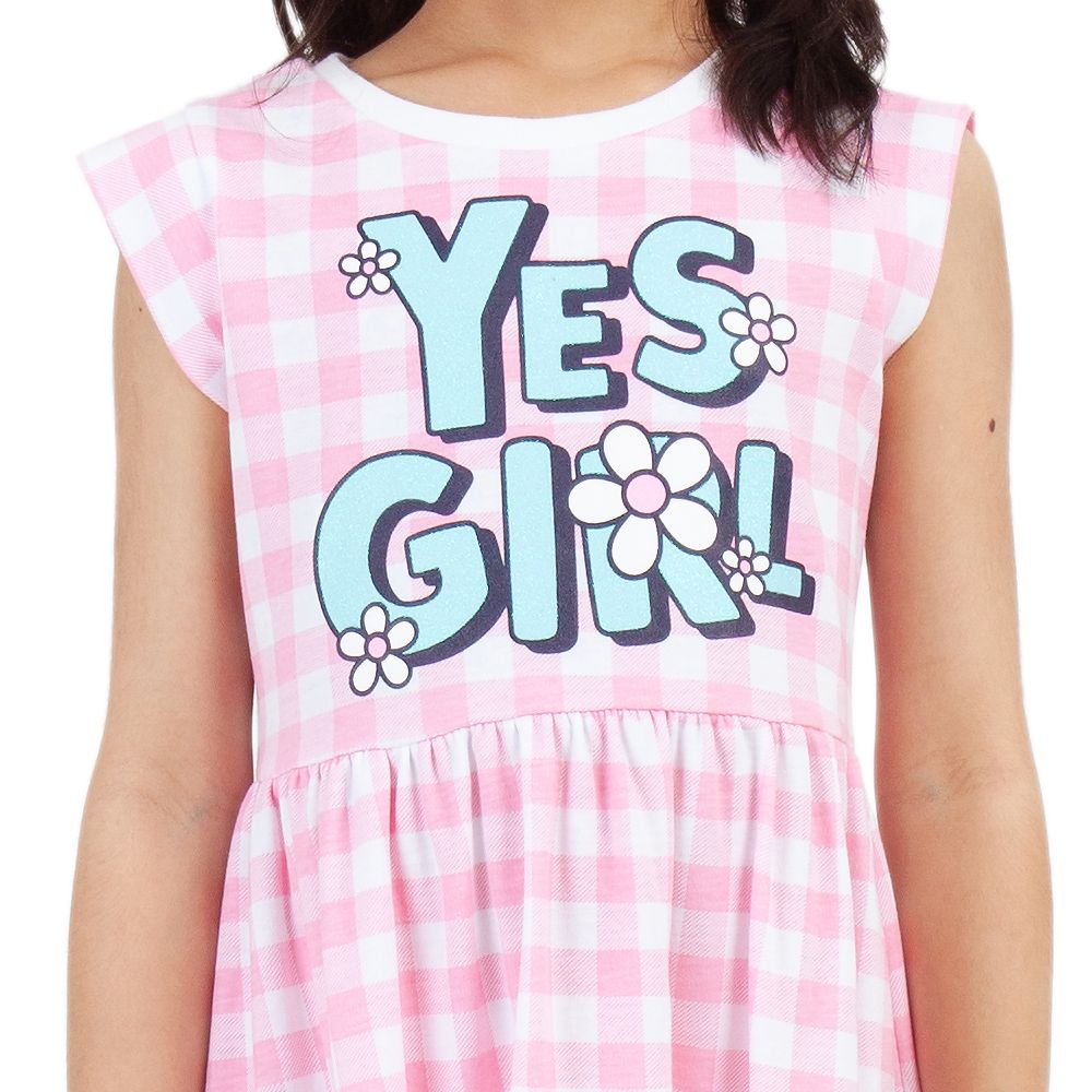 ME STYLE ชุดกระโปรงผ้ายืด สีชมพู ไซส์ 9